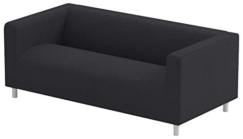 The Klippan Loveseat Cover Replacement is Custom Made Compatible for IKEA Klippan Loveseat Slipcover, A Sofa Cover Replacement. Cover Only! (Flax Black)