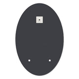 Oval Mirror Frameless Bathroom Mirror for Over Sink, Beveled Polished Wall Mirror for Bathroom, Bedroom, Vanity and Entryway 16" x 24"