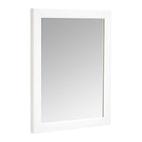Amazon Basics Rectangular Wall Mount Mirror for Bedroom, Living Room, Entryway, Standard Trim, 16" x 20", White