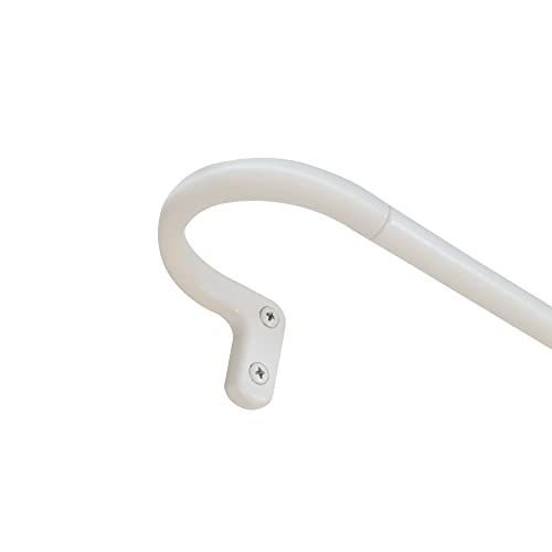 Rolando 5/8" Room Darkening Rod Set 28-48" White