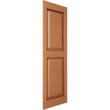 12"W x 47"H Mid-America Vinyl, Standard Size Williamsburg Double Panel Shutters, w/Installation Shutter-Lok's & Matching Screws (Per Pair), 471 - Treated Cedar