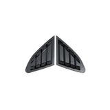 Fit for Chevrolet Malibu 2016 2017 2018 2019 2020 2021 Car Rear Window Louver Shutter Cover Side Vent Scoop Blinds Trim Exterior(Gloss Black)