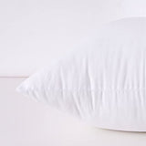 Throw Pillow Inserts, 20x20 Inch Decorative for Sofa, Bed and Chair, Cotton Cover, Set of 2, White