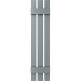 12"W x 32"H Mid-America Vinyl, TailorMade Three Board Spaced (2 Batten), Board-n-Batten Shutters, w/Installation Shutter-Lok's (Per Pair), 419 - Storm Cloud