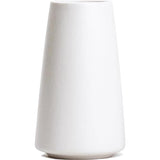 Bright White Vase - 6“ White Ceramic Flower vase, Boho Vases for Pampas Grass, Minimalist Modern vases for Home Decor, Table Shelf Living Room Farmhouse Decor