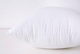 Throw Pillow Inserts, 20x20 Inch Decorative for Sofa, Bed and Chair, Cotton Cover, Set of 2, White
