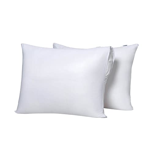 Kingnex Waterproof Feather Proof Pillow Protectors with Zipper