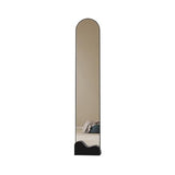 FKEE55UED Floor Simple, High-Definition Glass Full-Length Mirror for Bedrooms Clothing Stores and Fitting Rooms Mirror(Black)
