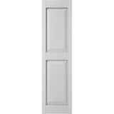 Ekena Millwork Lifetime Vinyl LP2S12X04300WH Standard Two Equal Panel Vinyls, Raised Panel Vinyl Shutters, w/Installation Shutter-Lok's & Matching Screws (Per Pair), 12"W x 43"H, White