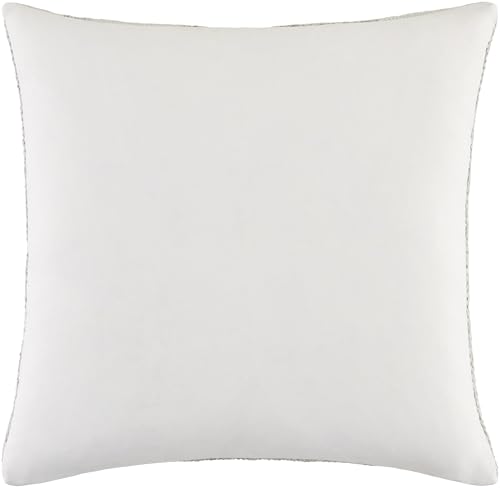 Livabliss x Galey Alix Katalina Modern Indoor/Outdoor Accent Pillow, Poly Insert, 20" L x 20" W, Grey/White