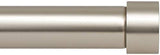 Ivilon Drapery Window Curtain Rod - End Cap Style Design 1 Inch Pole. 48 to 86 Inch Color Satin Nickel