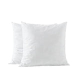 basic home 18x18 Pillow Inserts-Shredded Latex Memory Foam Fill-High Density Throw Pillow Inserts with Long Support-Home Couch Hotel Collection-Cotton Fabric-2 Pack