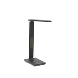 Desk Lamp with Wireless Charger: USB Charging Port, Table Lamp with Clock, Desk Lamps for Home Office College Dorm Room Essentials