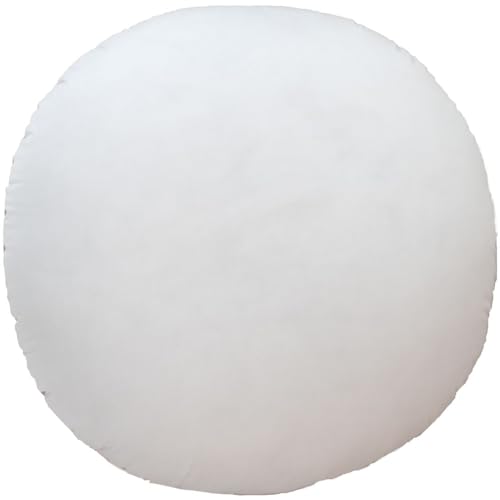 MoonRest Round Pillow Insert Hypoallergenic Polyester Form Stuffer-%100 Cotton Blend Covering for Sofa Sham, Decorative Pillow, Cushion and Bed - 26 Inch Diameter