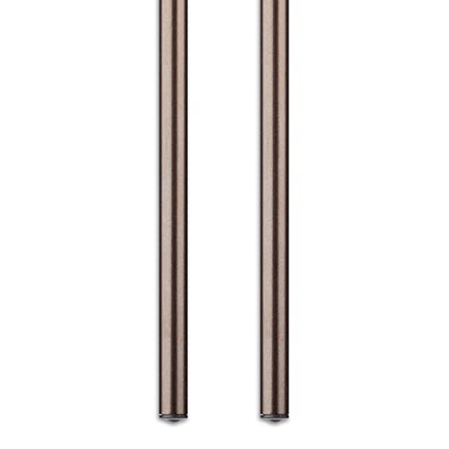 Curtain Wand - Aluminum Curtain and Drapery Pull Rod with Stainless Steel Hardware for Curtains, Draperies, and Room Divider Curtains - 36 Inches, Metallic Bronze - Pack of 2