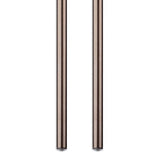 Curtain Wand - Aluminum Curtain and Drapery Pull Rod with Stainless Steel Hardware for Curtains, Draperies, and Room Divider Curtains - 36 Inches, Metallic Bronze - Pack of 2