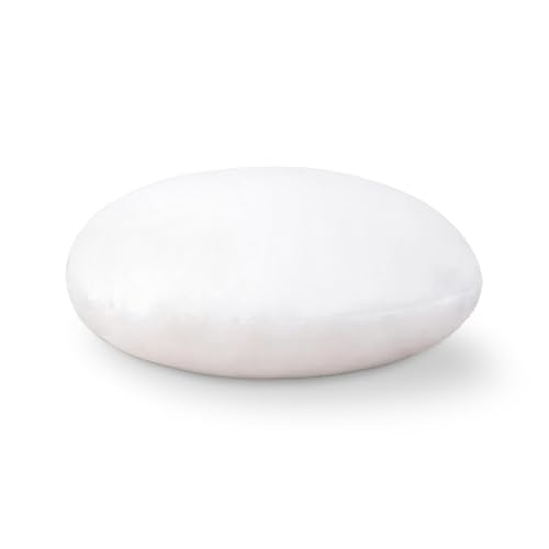 MIULEE 16 Inch Round Throw Pillows Pillow Insert, Floor Pillow Form Stuffer Sham for Decorative Cushion Bed Couch Sofa Wedding