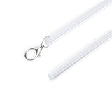 2 Pack Curtain Pull Rod with Metal Snap Invisible Clear Curtain Push Wand for Drapery and Grommet Curtains 1/2 Inch Wide (Acrylic, 40 Inch)