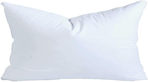 MoonRest® 12x19 Inch Synthetic Down Alternative Rectangle Pillow Insert Form Stuffer for Sofa Shams, Decorative Throw Pillow, Cushion and Bed Pillow Stuffing - Hypoallergenic 12“X 19”
