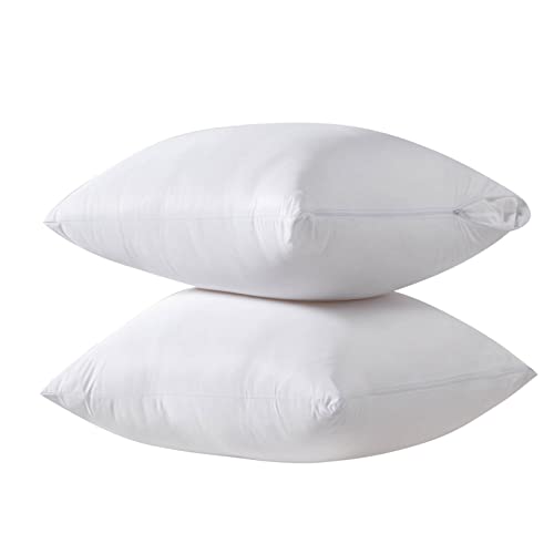 Kingnex Waterproof Feather Proof Pillow Protectors with Zipper