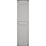 Ekena Millwork Lifetime Vinyl LP2S12X03100WH Standard Two Equal Panel Vinyls, Raised Panel Vinyl Shutters, w/Installation Shutter-Lok's & Matching Screws (Per Pair), 12"W x 31"H, White