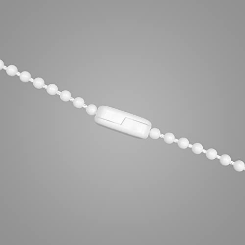 Curtain Chain Connector, 20 Pack, Repair for Roller Blinds Shades Beaded Chains Cords Strings - White