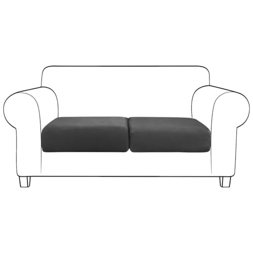 Stretch Velvet Plush Cushion Cover Reversible Cushion Protector Slipcovers Sofa Cushion Protector Covers