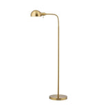 O'Bright Adjustable Floor Lamp with Flexible Gooseneck and Rotatable Shade, E26 Socket, 10-Inch Base - Ideal for Reading, Bedside, Living Room, Brushed Nickel