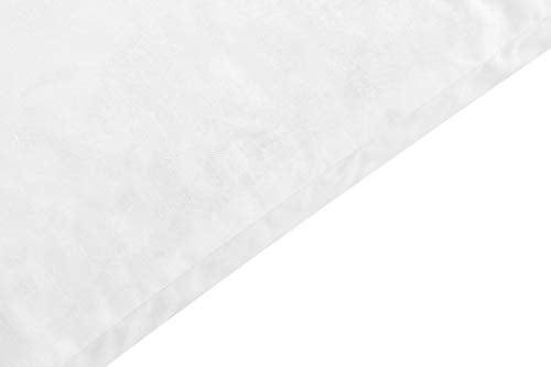 SNUG&COZY Luxury Goose Down Feather Pillow Inserts - 20x20IN, Double Layered Down-Proof Design, Ultra-Soft Cover, High Fill Weight, Pack of 2, White
