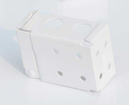 Cutelec 2pcs Box Mounting Bracket for Low Profile Horizontal Blinds with 1-3/4" x 2 1/2" Headrail - White Color