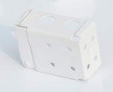 Cutelec 2pcs Box Mounting Bracket for Low Profile Horizontal Blinds with 1-3/4" x 2 1/2" Headrail - White Color