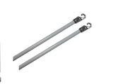 2Pcs Blinds Wand 12Inch Long White Vertical Window Blind Tilt Wand Fiberglass Blind Wand Replacement Parts with Hook and Handle for Windows Curtain Door