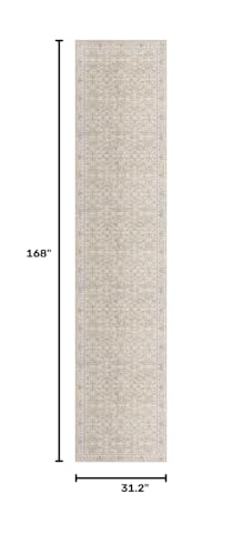 2.6x14 Washable Runner Rug, Non Slip Area Rug for Hallway Kitchen