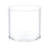 Flower Clear Plastic Vase Centerpiece for Home, Wedding Party, Plastic Clear Cylinder Wide for Flowers, Decorative Wide Mouth Vase for Decor (Not Glass) (6.2'' W*5.9'' H)