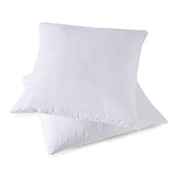 Throw Couch Pillows Inserts, Set of 2 Down Feather Pillows Inserts Bed and Cotton Cover, 18x18 Inches