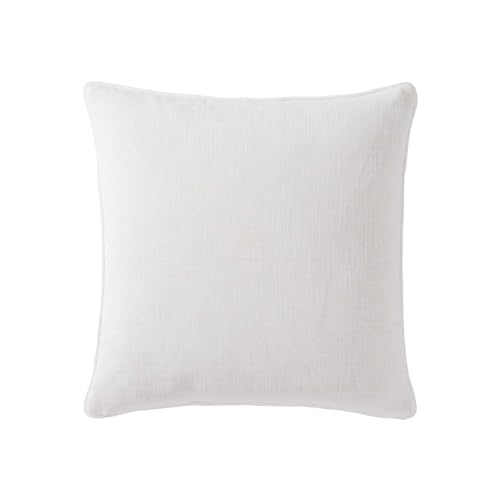 Tommy Bahama Throw Pillow Soft Cotton with Zipper Closure, Tropical Design, Ideal for Bed or Couch, 20" x 20", Coral Island Orange