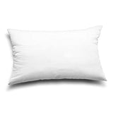 EDOW Throw Pillow Inserts, Set of 4 Lightweight Down Alternative Polyester Pillow, Couch Cushion, Sham Stuffer, Machine Washable. (White, 12x20)