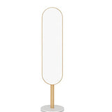 Mirror Full-Length Mirror Coat Hanger One-Piece Vertical Rotating Home Bedroom Fitting Floor Mirror Ins Wind Brass