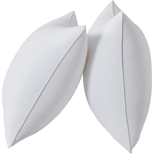 Qeils 12 x 20 Pillow Inserts Set of 2 White Throw Pillow Inserts with Soft Polyester Cover - Rectangle Square Interior Sofa Pillow Inserts Decorative Pillow Insert White Couch Pillow