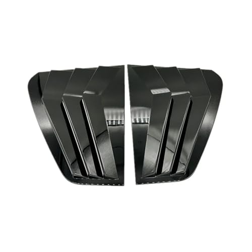 Compatible with VW Golf MK7 MK7.5 2013 2014 2015 2016 2017 2018 2019 Car Exterior Rear Window Louver Cover(Gloss Black)