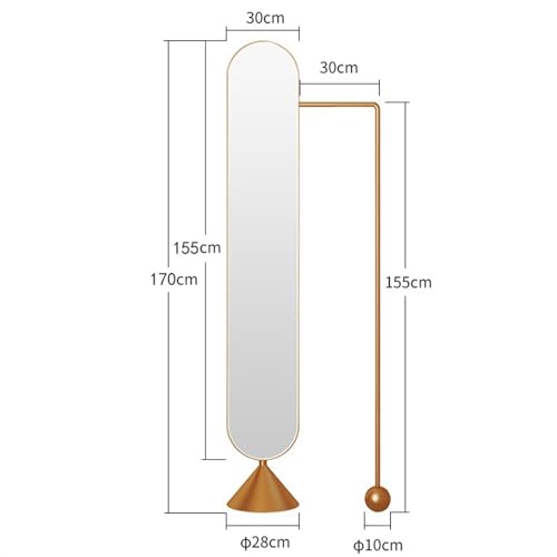Decorative Full-Length Mirror Floor-to-Ceiling Living Room Entrance Clothes Rack Integrated Dressing for Living Room