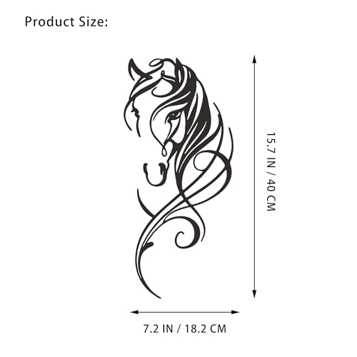 Aimery Metal Horse Wall Decor - Line Art Pictures for Home - Dynamic Sculptures for Bedroom, Bathroom, Living Room