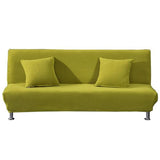 Thick Futon Slip Covers Armless with Elastic Bottom, Soft Futon Cover Stretch Armless Sofa Bed, Stretch Futon Cover for Sofa Bed Without Arms, Anti-Slip Sofa Slipcover Protector,I,S1