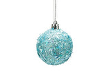 2.36"/60mm shatterproof Christmas Ball Ornaments Tree Decoration Baubles Set of 24 Counts (Sparkly Teal Blue 2.36")