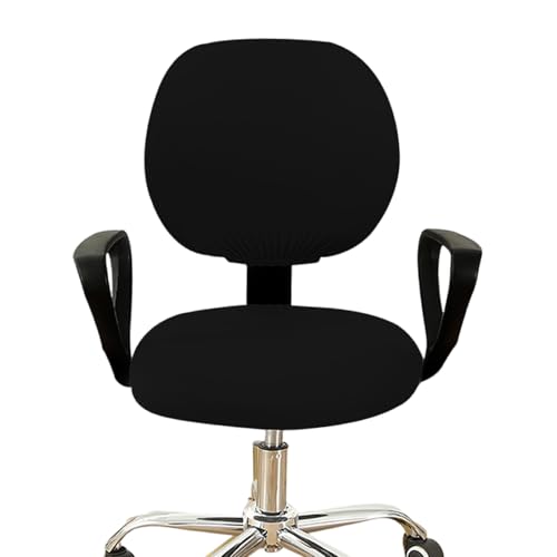 Stretchable Water Desk Chair Covers Spandex Slipcover with Removable Washable Backrest and Cushions Protections