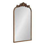 Kate and Laurel Arendahl Traditional Arch Mirror, 19 x 31 , Gold, Baroque Inspired Wall Decor