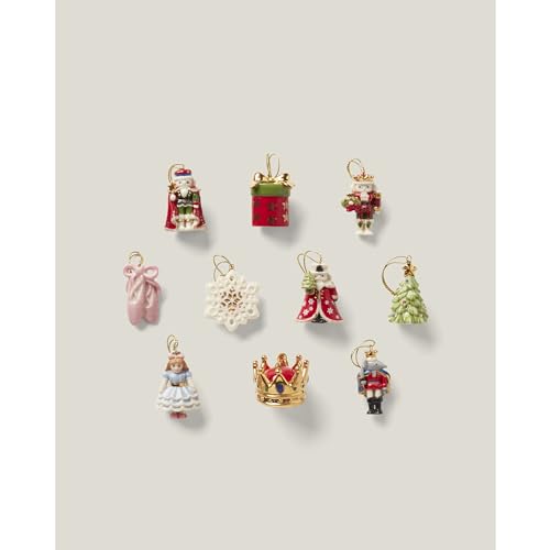 Lenox 893635 The Nutcracker 10-Piece Ornament Set, Multicolor, Christmas