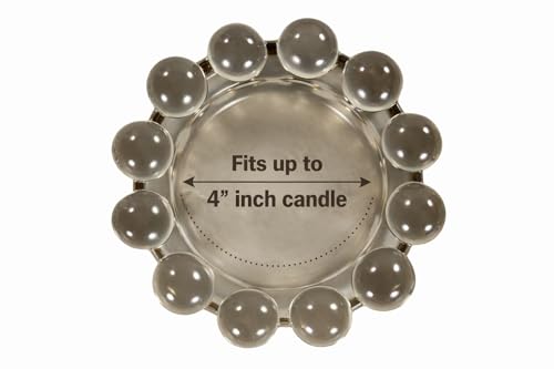 Home Collection Original Smoky Glass Large Bubble Candle Dish