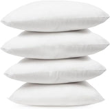 Covers & All Throw Pillow Inserts Only Pack of 4, Durable Soft Square 20 x 20 Inches 65 GSM Non-Woven Fabric with 15D Silicon Fiber Filling, Universal uses for Home Decor Office Indoor Outdoor