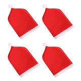 Chair Back Christmas Kitchen Chair Slipcovers in Santa Hat Shape for Holiday Decoration Chair Covers